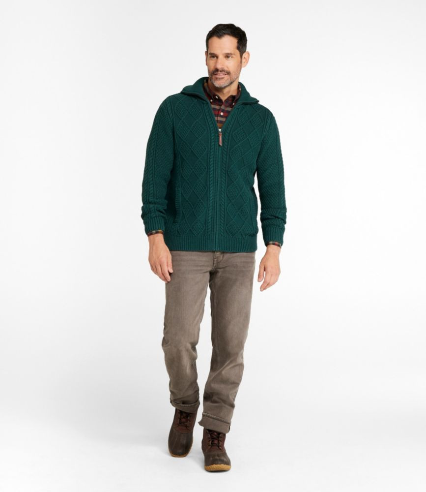 Men's Signature Cotton Fisherman Sweater, Full-Zip | L.L. Bean