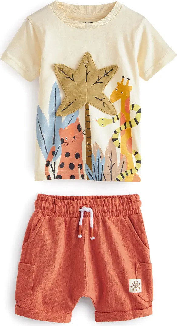 Kids' Safari Cotton T-Shirt & Shorts Set | Nordstrom