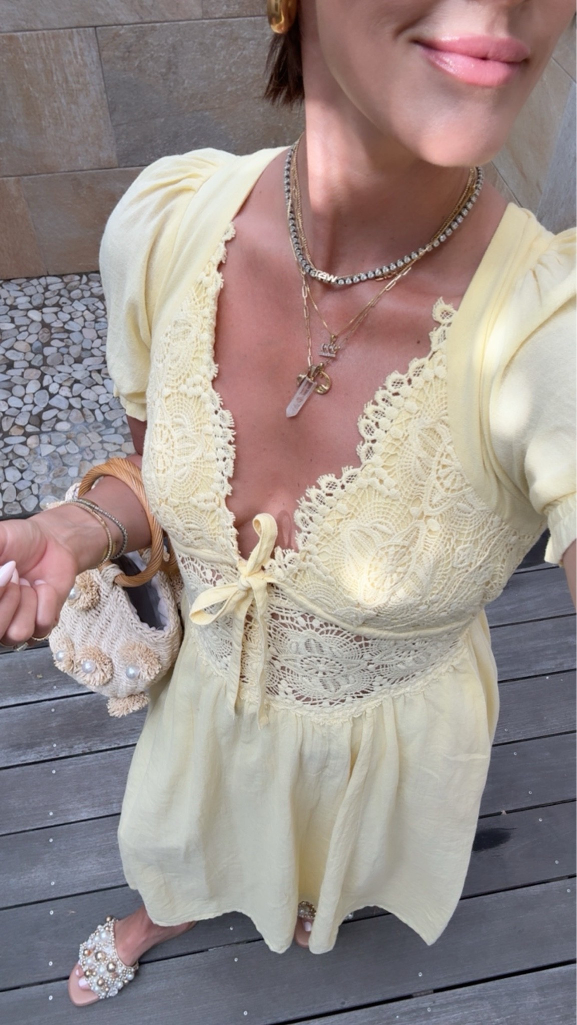 Summer yellow dress ☀️ wearing a small.

Beach vacation outfit 
Over 40

#LTKootd #LTKOver40