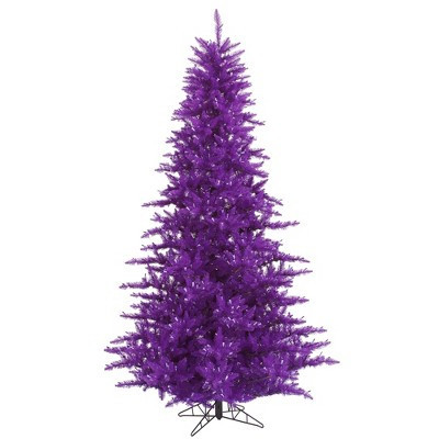 Vickerman 4.5' Purple Fir Artificial Christmas Tree, Unlit In a 17"Lx17"Wx5"H base. | Target