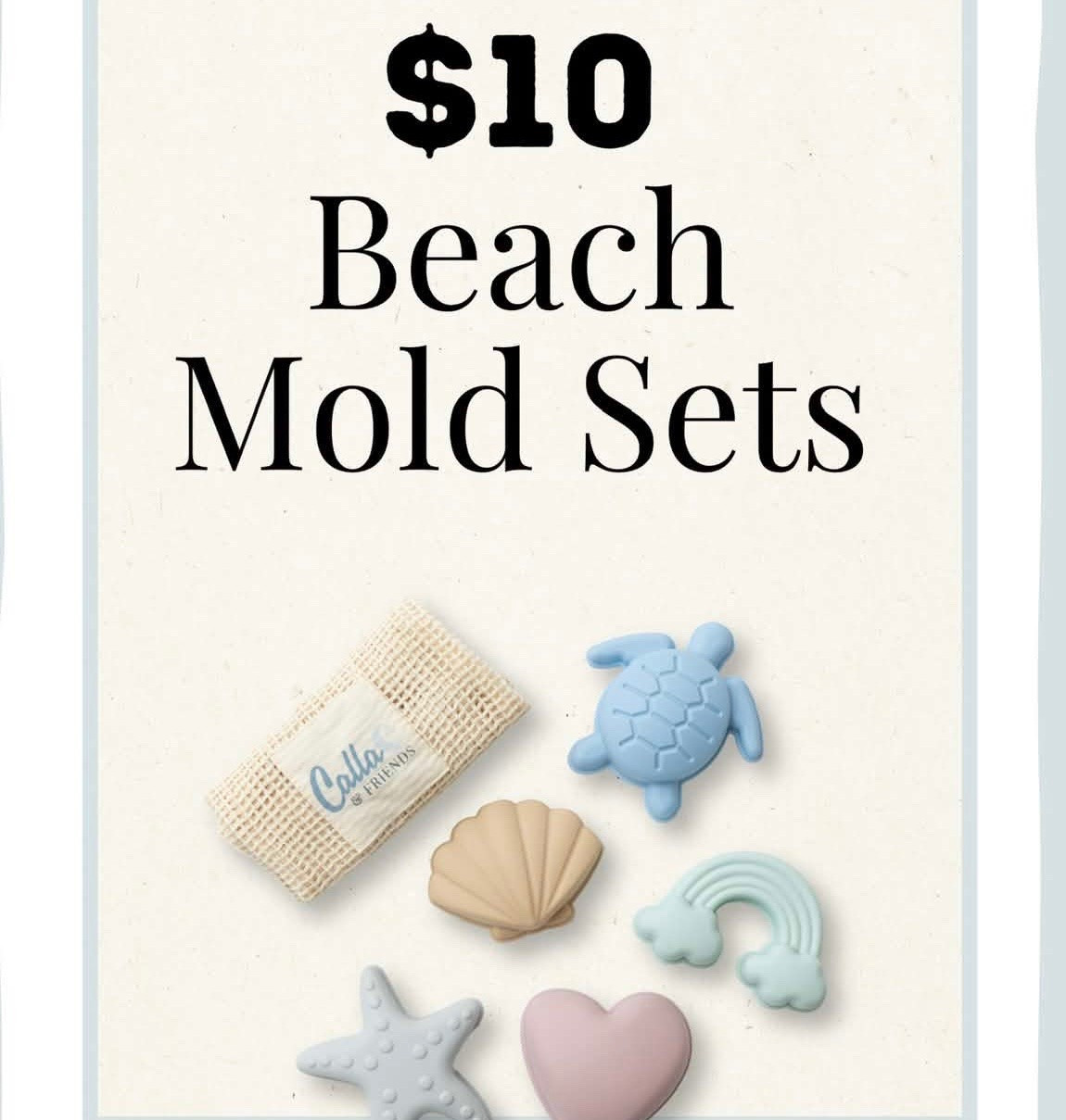 Beach Days! Sand Toys!  Sensory Bin Fun! Check out these $10 Beach Mold Sets on sale.