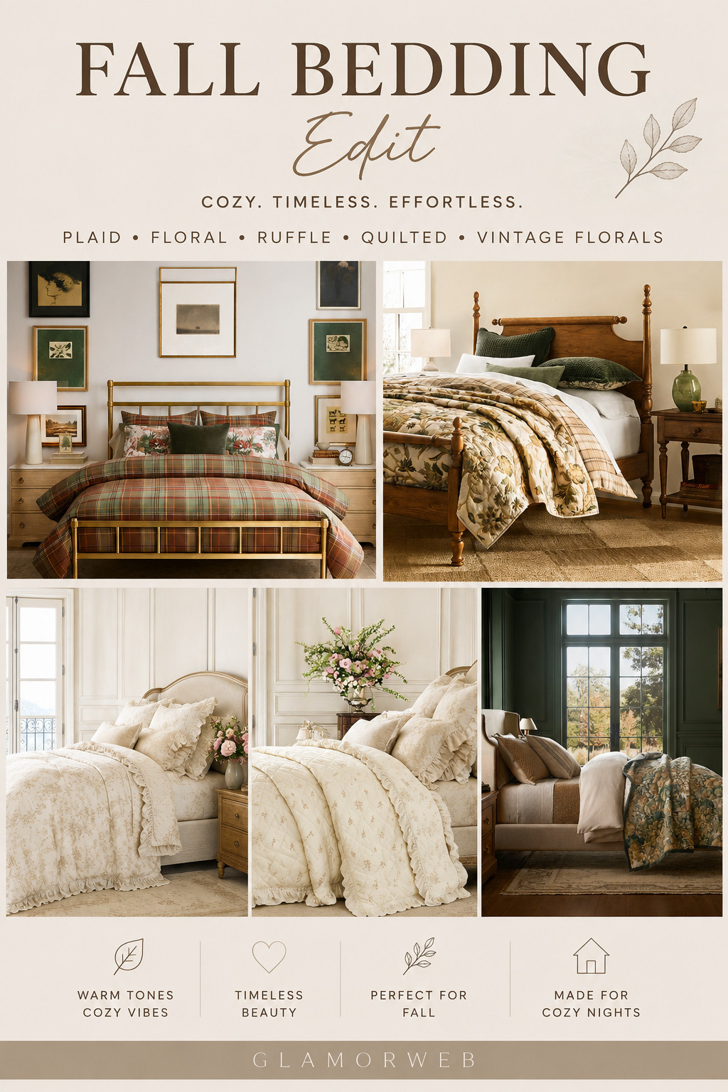 Your bedroom deserves a cozy fall refresh 🍂✨ Think warm plaid prints, soft florals, delicate ruffles, and timeless quilted layers that make your space feel straight out of a magazine 🤎 These bedding picks are giving luxury, comfort, and effortless elegance—perfect for slow mornings and cozy nights in

From vintage-inspired florals to rich, earthy tones, this is how you create that dreamy, high-end fall bedroom vibe without overthinking it ✨ Tap to shop your favorites before they’re gone!

#ltkhome #ltkfinds #fallbedding #cozybedroom #bedroominspo #fallhome #cozyaesthetic #neutralhome #vintageinspo #floralbedding #plaidbedding #quiltedbedding #homedecor #interiorinspo #fallrefresh #cozyseason #homegoals #fall2026 

 #LTKSeasonal #LTKHome #LTKSaleAlert
