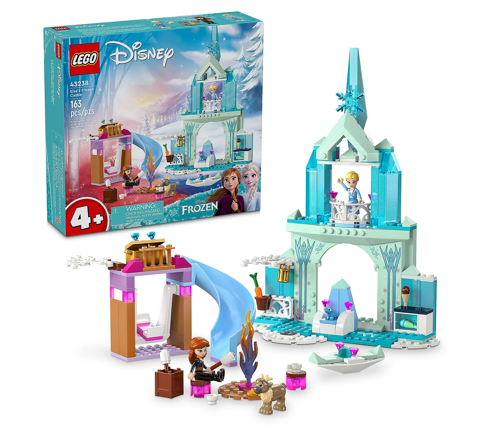 LEGO Disney Frozen Elsa's Frozen Castle 43238 - 163 Pcs | QVC
