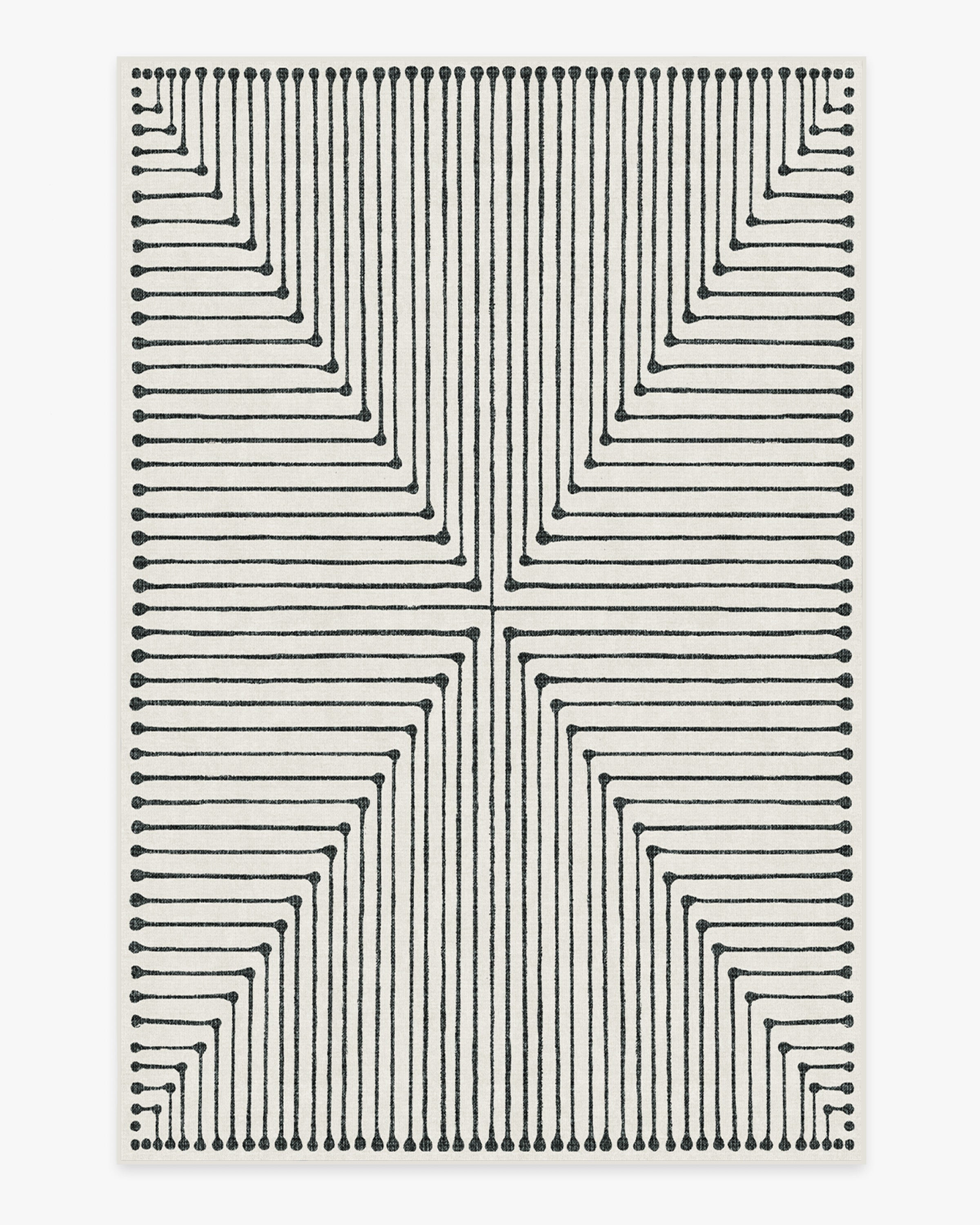 Jonathan Adler Inkdrop Black & Ivory Rug | Ruggable
