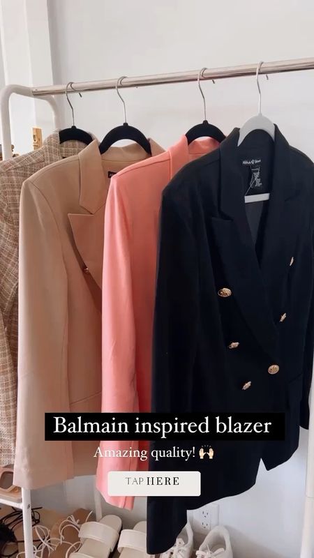 Balman inspired blazer
Amazing quality and fitting 
They run true to size 
Wearing a size small #LTKunder50 

#LTKstyletip #LTKU #LTKSeasonal