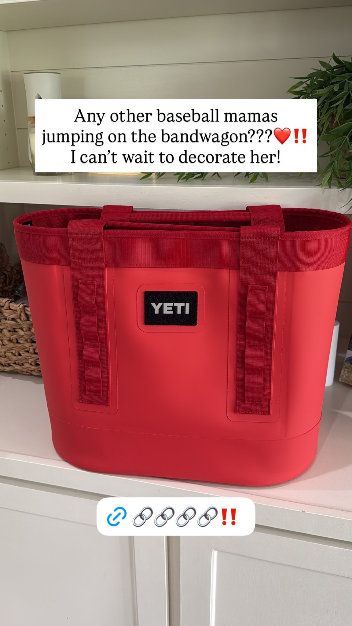 Any other baseball mamas jumping on the bandwagon???❤️‼️ I can’t wait to decorate her!