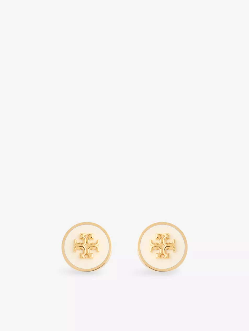 Kira 18ct Yellow-Gold Plated Brass Stud Earring | Selfridges