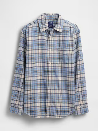 Organic Cotton Relaxed Flannel Shirt | Gap (US)