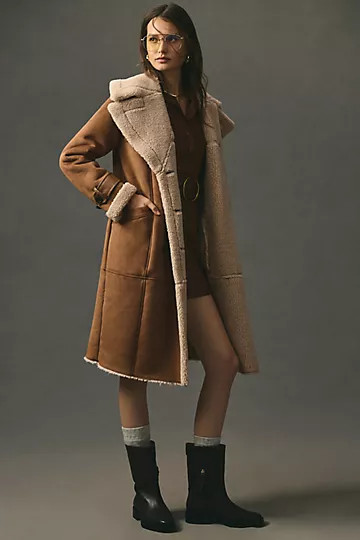 Avec Les Filles Faux Shearling Coat | Anthropologie (US)