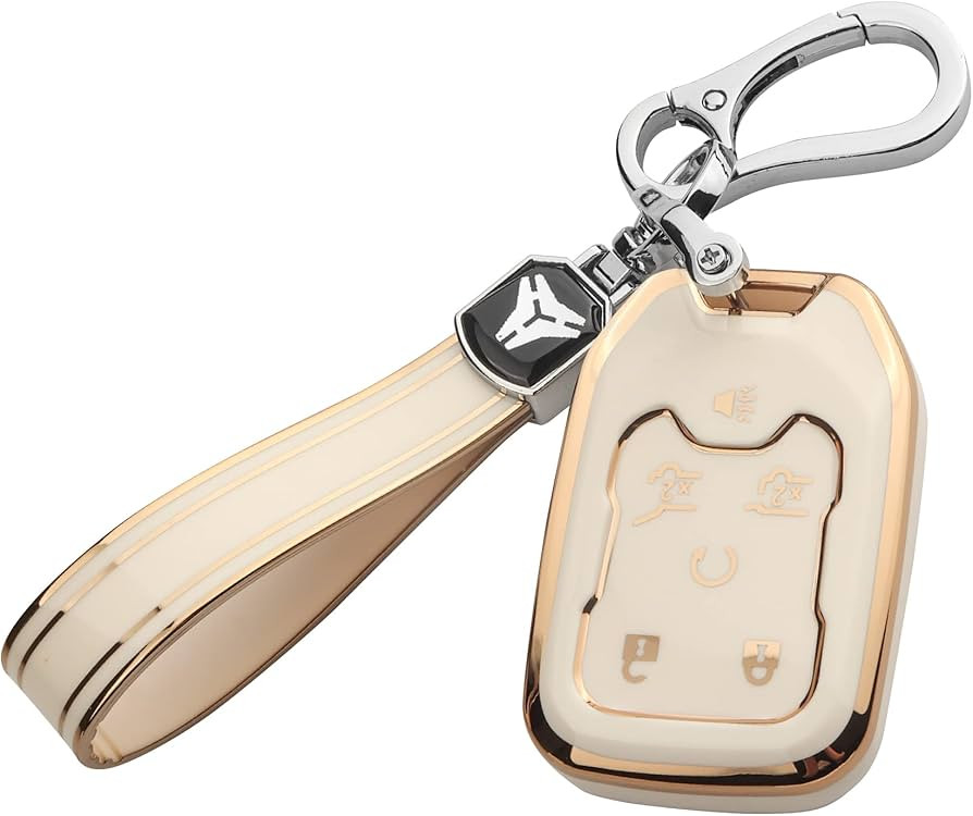 Fehlot For GMC Key Covers,Soft TPU Protective Button Key Covers and Key Chains,Car Key Holder for... | Amazon (US)