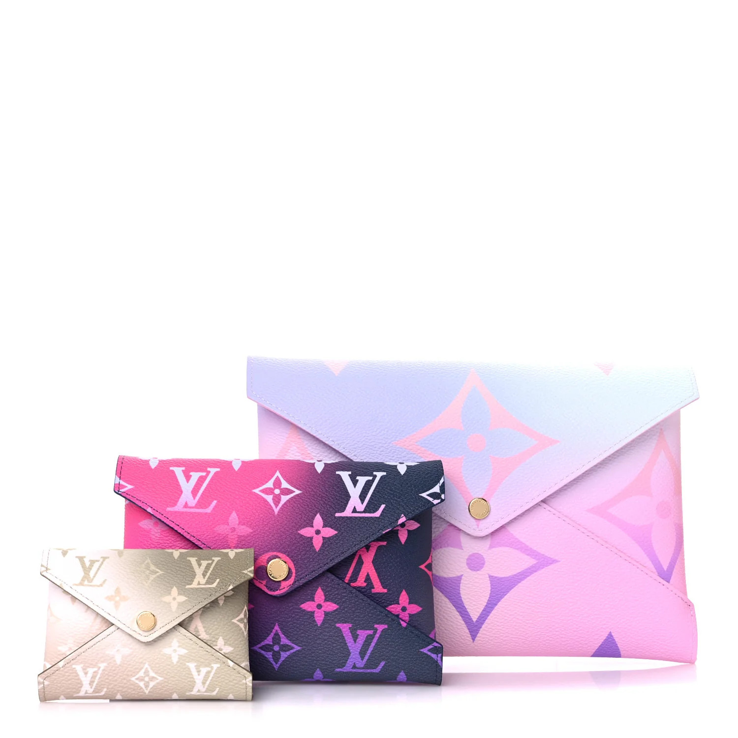 LOUIS VUITTON Monogram Giant Spring In The City Kirigami Pochette Set Sunrise Pastel Midnight Fuchsi | FASHIONPHILE (US)