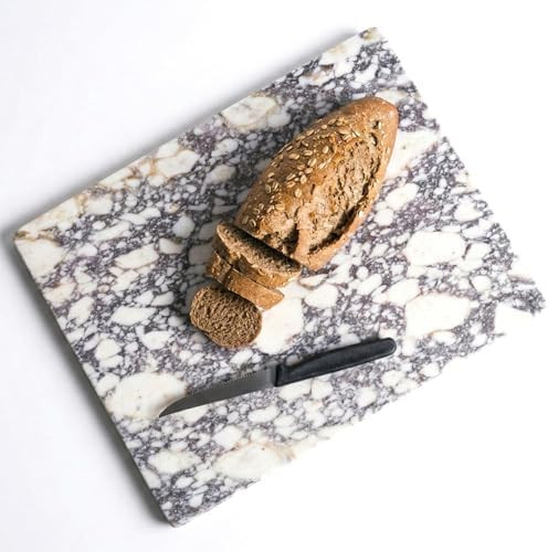 Veinova Calacatta Viola Cutting Board and Serving Tray, Elegant Natural Stone Slab, Heavy Cutting... | Amazon (US)