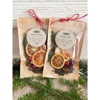 Christmas Magic Simmer Pot Kit Holiday Stovetop Potpourri With Dried Orange | Etsy (US)