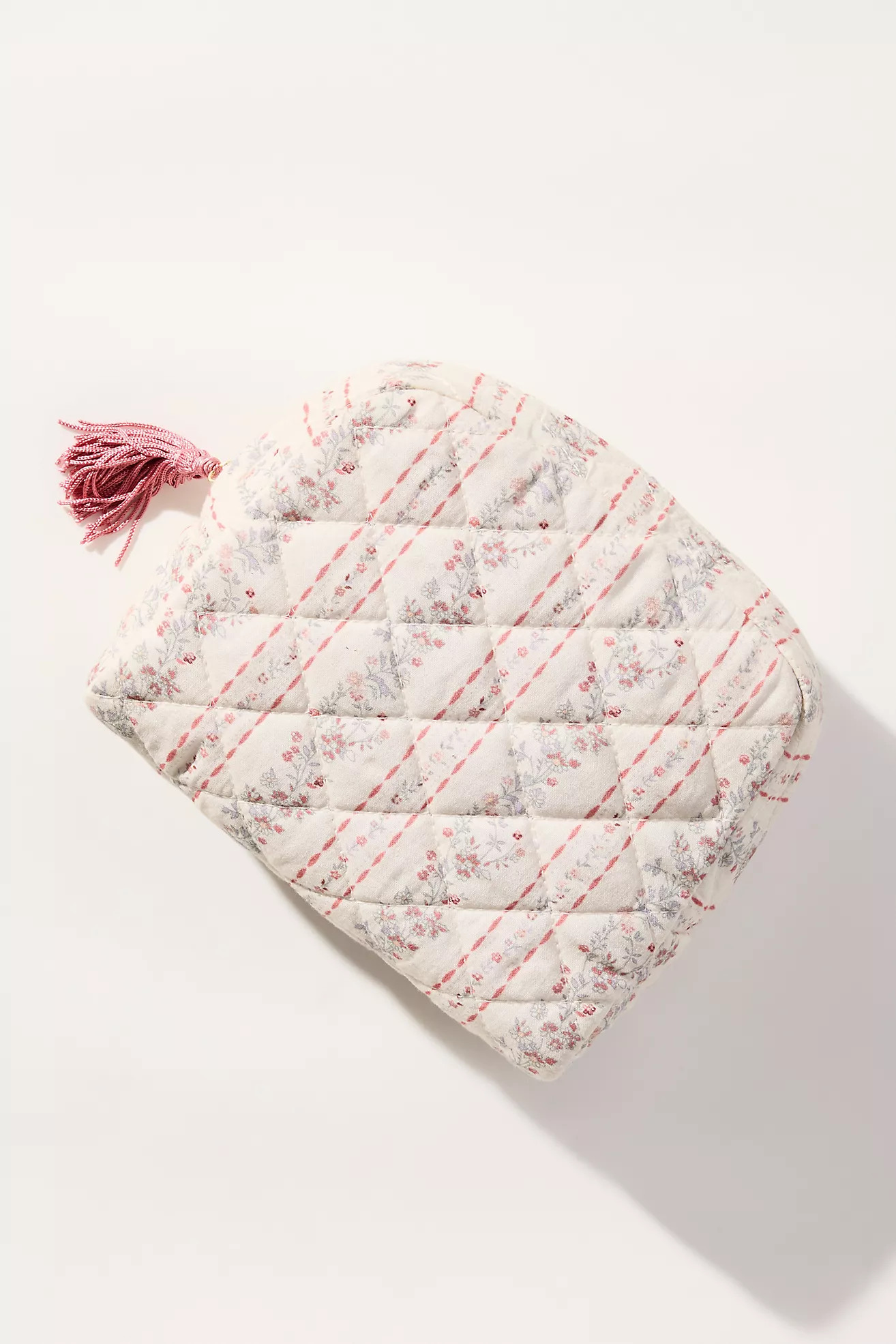 Quilted Half-Moon Cosmetic Bag | Anthropologie (US)