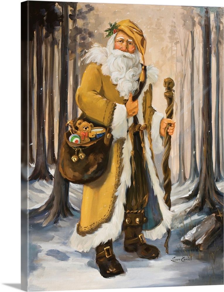 Woodland Santa Wall Art | Great Big Canvas - Dynamic