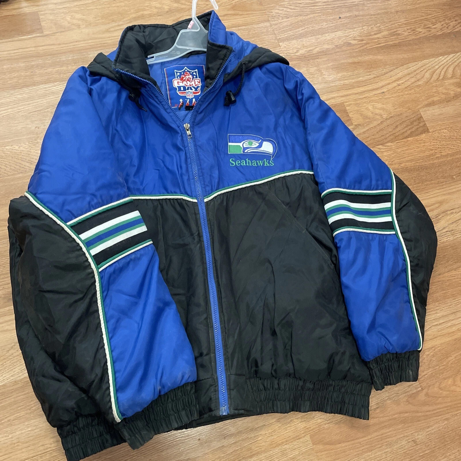 Vintage Seattle Seahawks NFL Gameday Coat Jacket Mens size XXL | eBay US