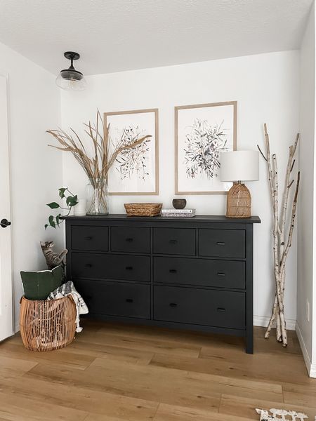 Still one of my very favorite little corners! Painting this free IKEA cabinet with black milk paint was one of the best decisions- styling came easy after that! 🖤



#LTKhome