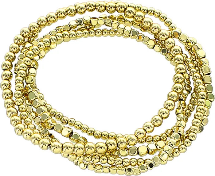 Set of 5 Beaded Stretch Bracelets | Nordstrom