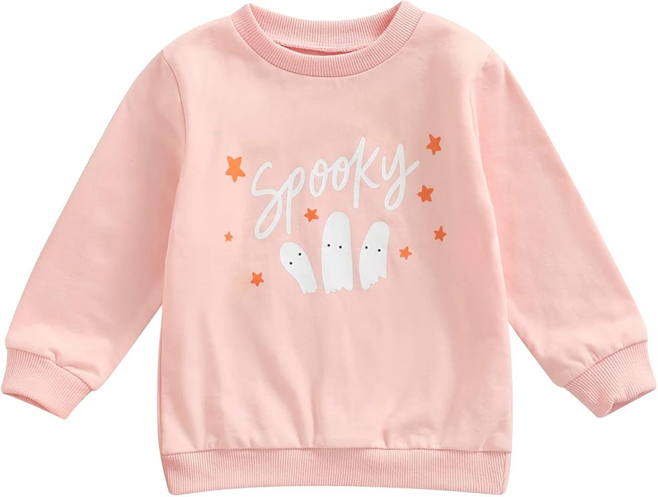 Infant Toddler Baby Boy Girl Letter Sweatshirt Pullover Long Sleeve T-Shirt Tops Fall Clothes | Amazon (US)