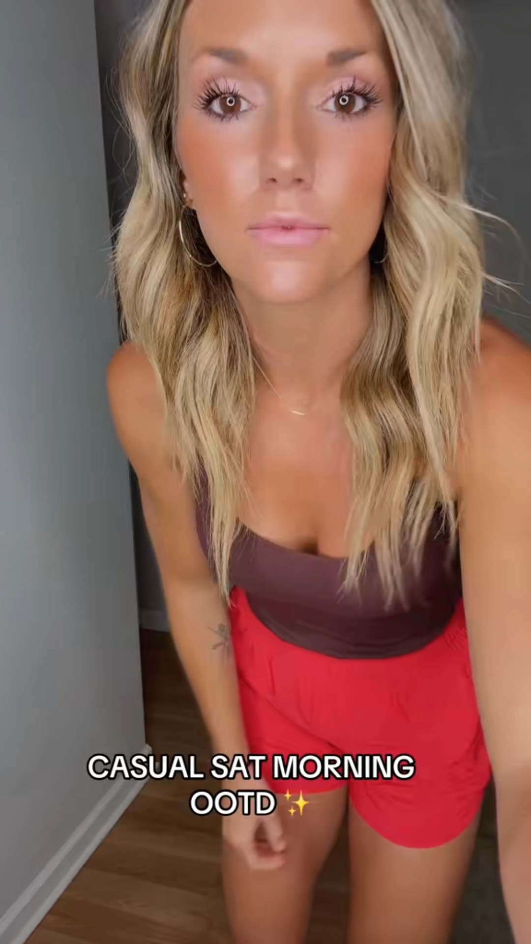 Proof that activewear isn’t just working out 🤎😘 loving these prices from Crz Yoga! Buttery soft halter + cutest red shorts  

#LTKFindsUnder50 #LTKFindsUnder100 #LTKActive