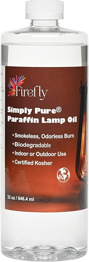 Firefly Fuel Premium Liquid Paraffin Lamp Oil for Indoor Use 32 oz - Indoor Smokeless Odorless Pa... | Amazon (US)