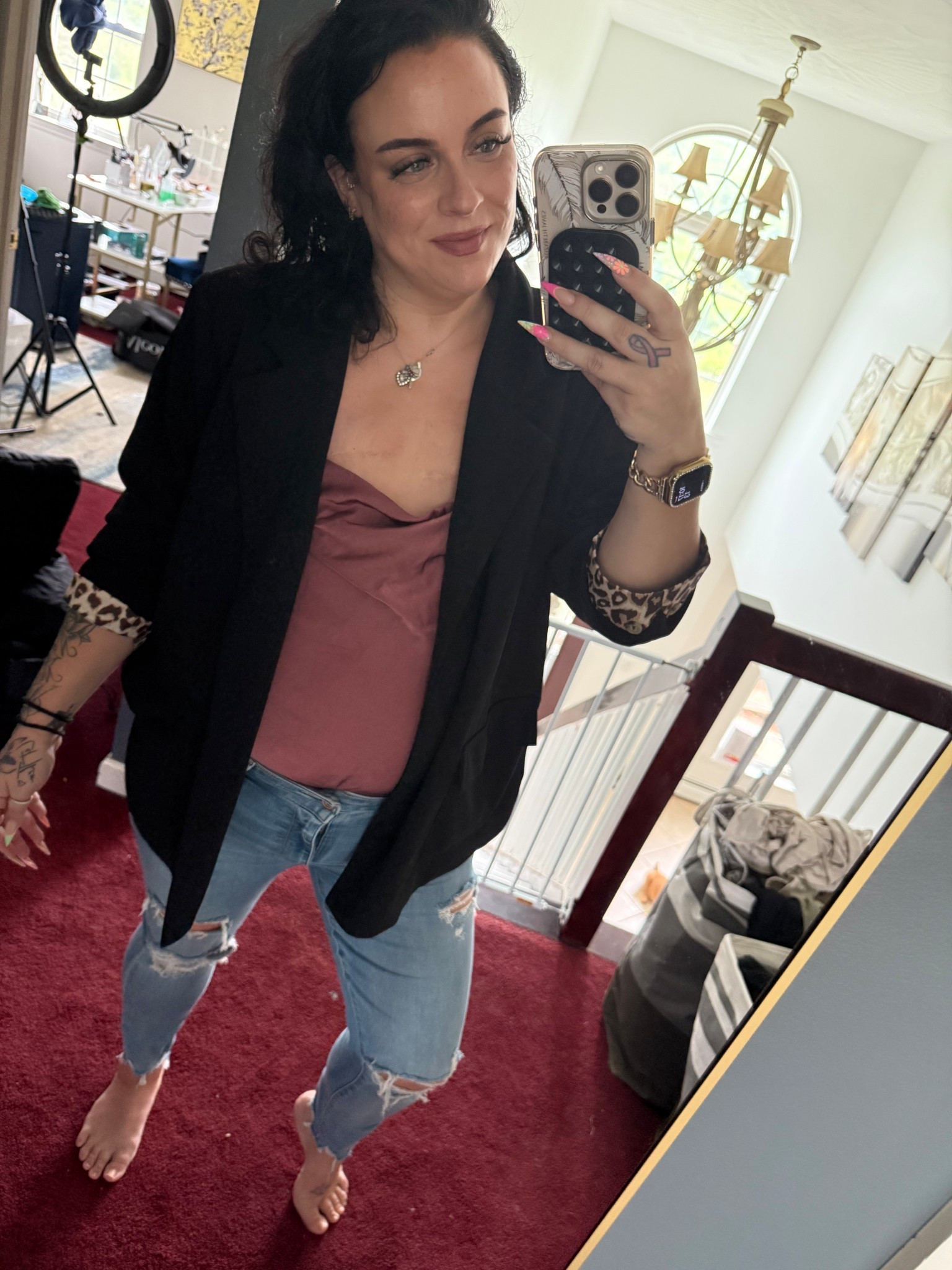 Again with me being business casual! Because I am slighting obsessed with a blazer bodysuit and jeans!

#LTKStyleTip #LTKSeasonal #LTKPlusSize