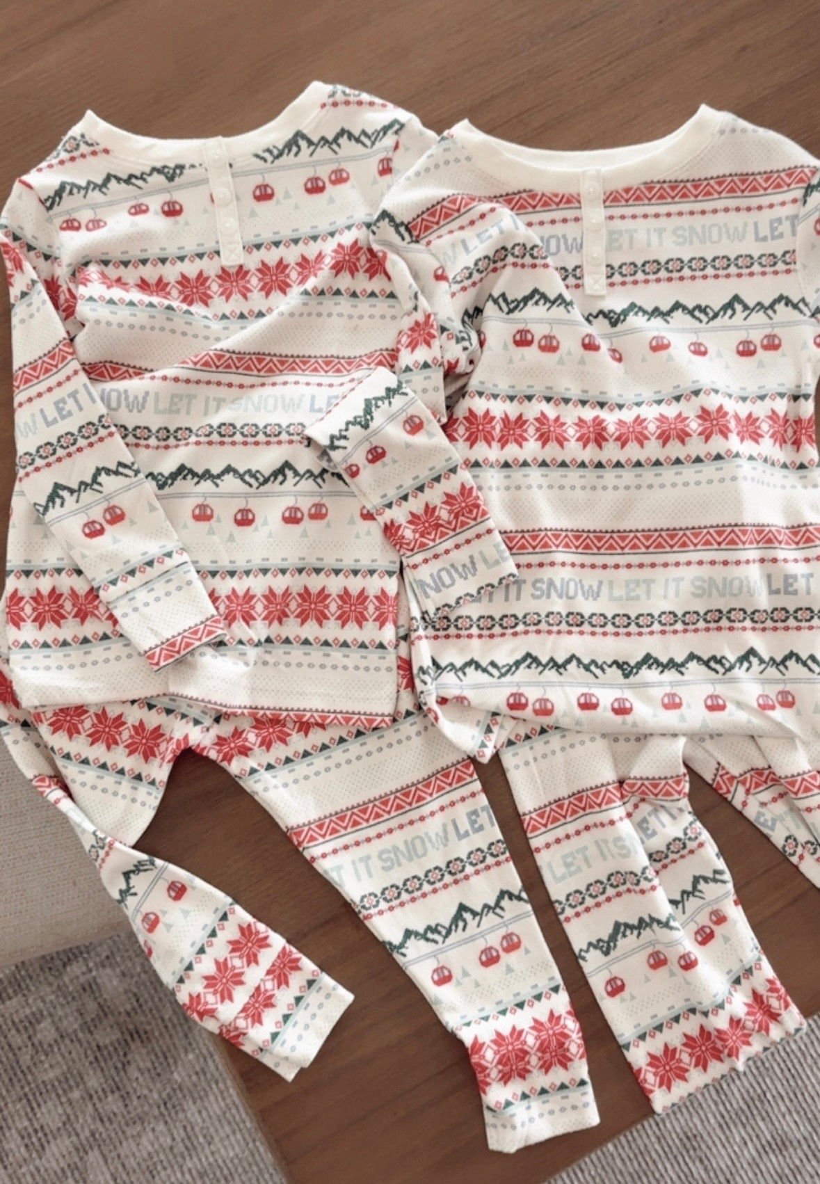 Matching family Christmas pajamas. These are incredibly soft! Grabbed a matching set for a gift for my little niece and nephew. Christmas, but they just say “let it snow" so they can wear them all winter. 

#LTKKids #LTKFamily #LTKHoliday