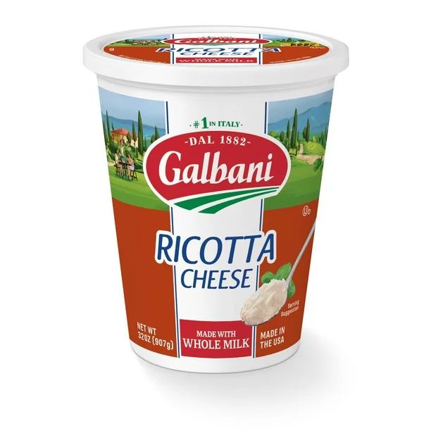Galbani Whole Milk Ricotta Cheese, 32 oz | Walmart (US)