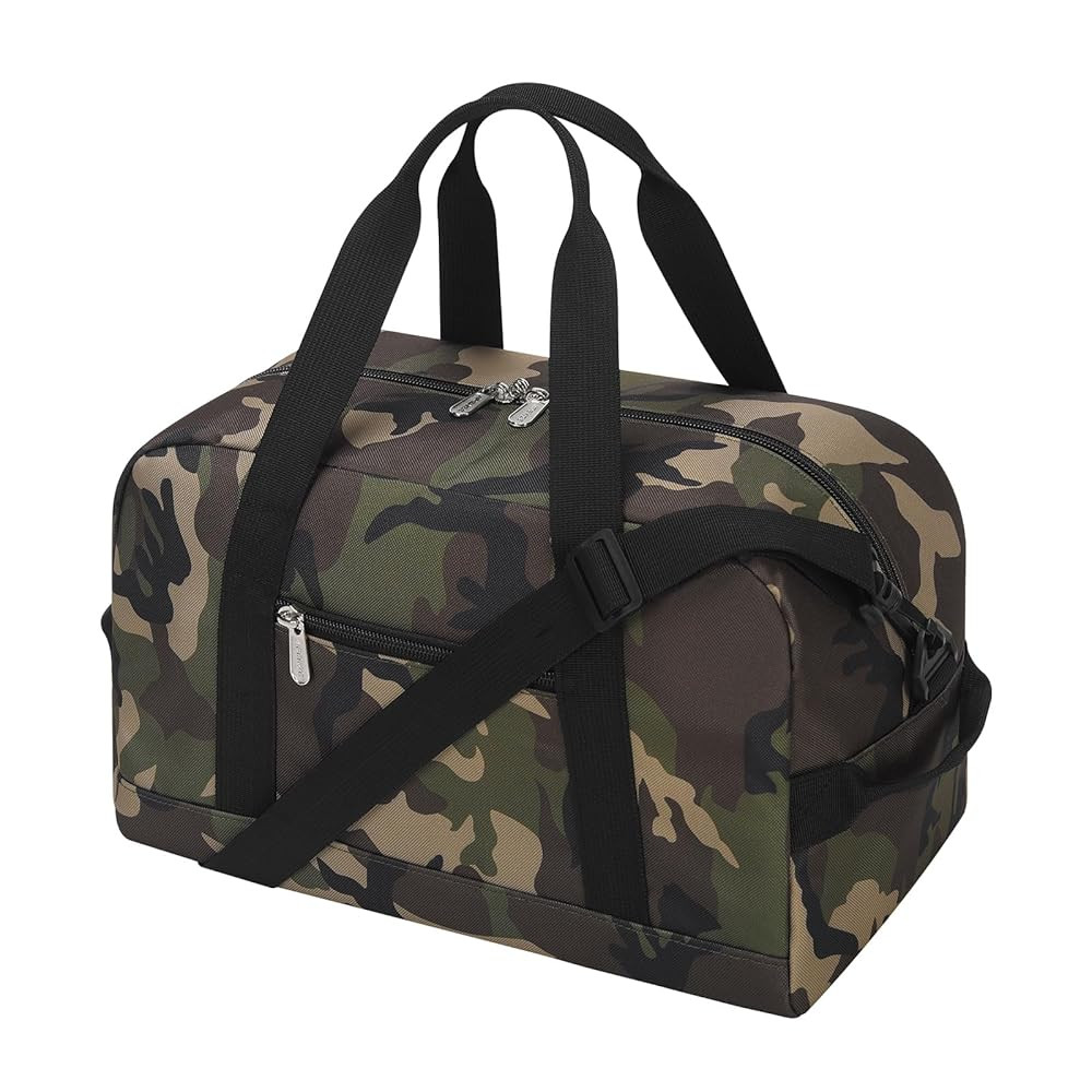 Small Gym Bag 14 inch lightweight Carry On Mini Duffel Bag for Travel Sport - Camouflage | Amazon (US)