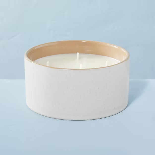 Lemon Pie Tonal Ceramic Candle White - Hearth & Hand™ with Magnolia | Target