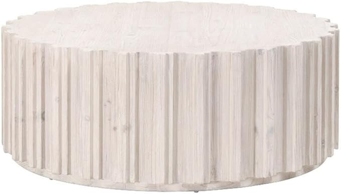 Essentials for Living Roma Transitional Wood Coffee Table in White Wash | Amazon (US)