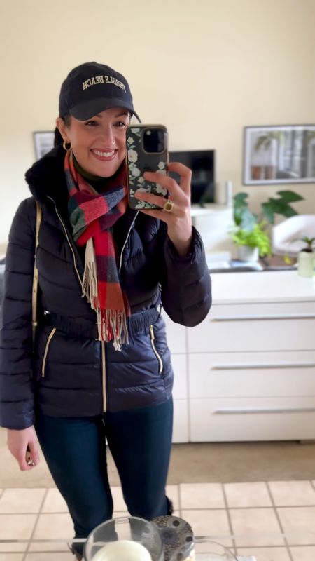 Ready for the AT&T Pebble Beach ProAm Golf Tournament today! ⛳️ #winteroutfit #jeans #pufferjacket #coats 

#LTKsalealert #LTKSeasonal #LTKVideo