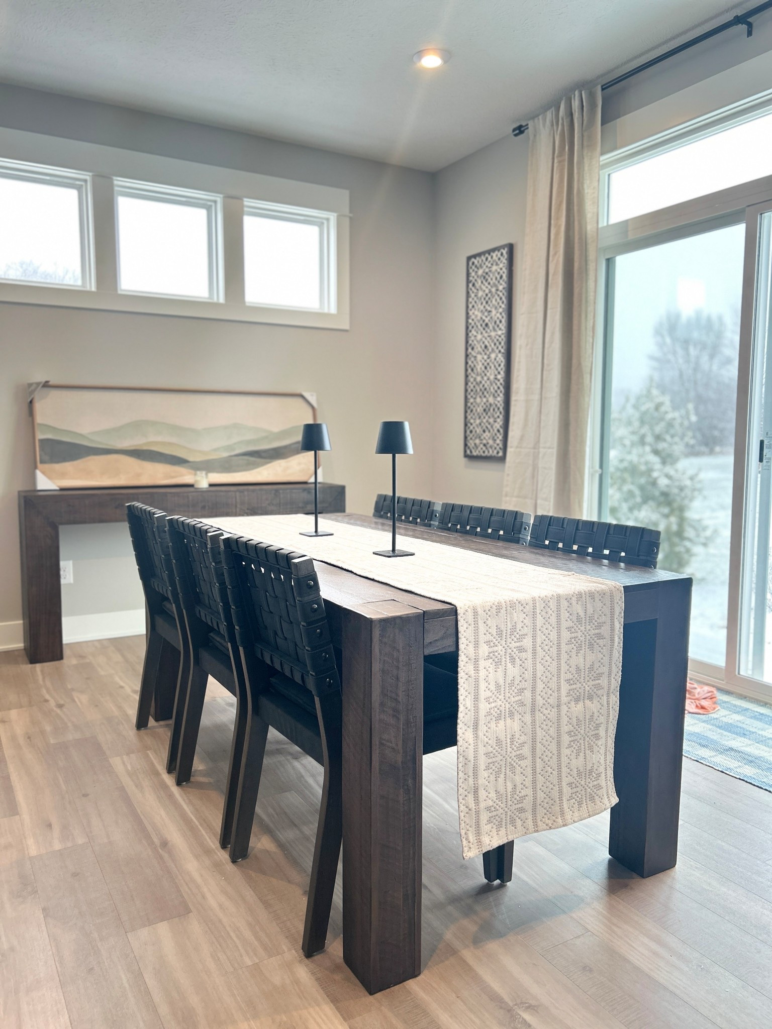 Our new dining table has arrived! It’s a pottery barn Rockport dining table dupe and so much higher quality than the pottery barn table we saw in person! We love PB, but when we found this similar one for almost $2k cheaper, we couldn’t say no! Linked them both for reference.

#LTKHome