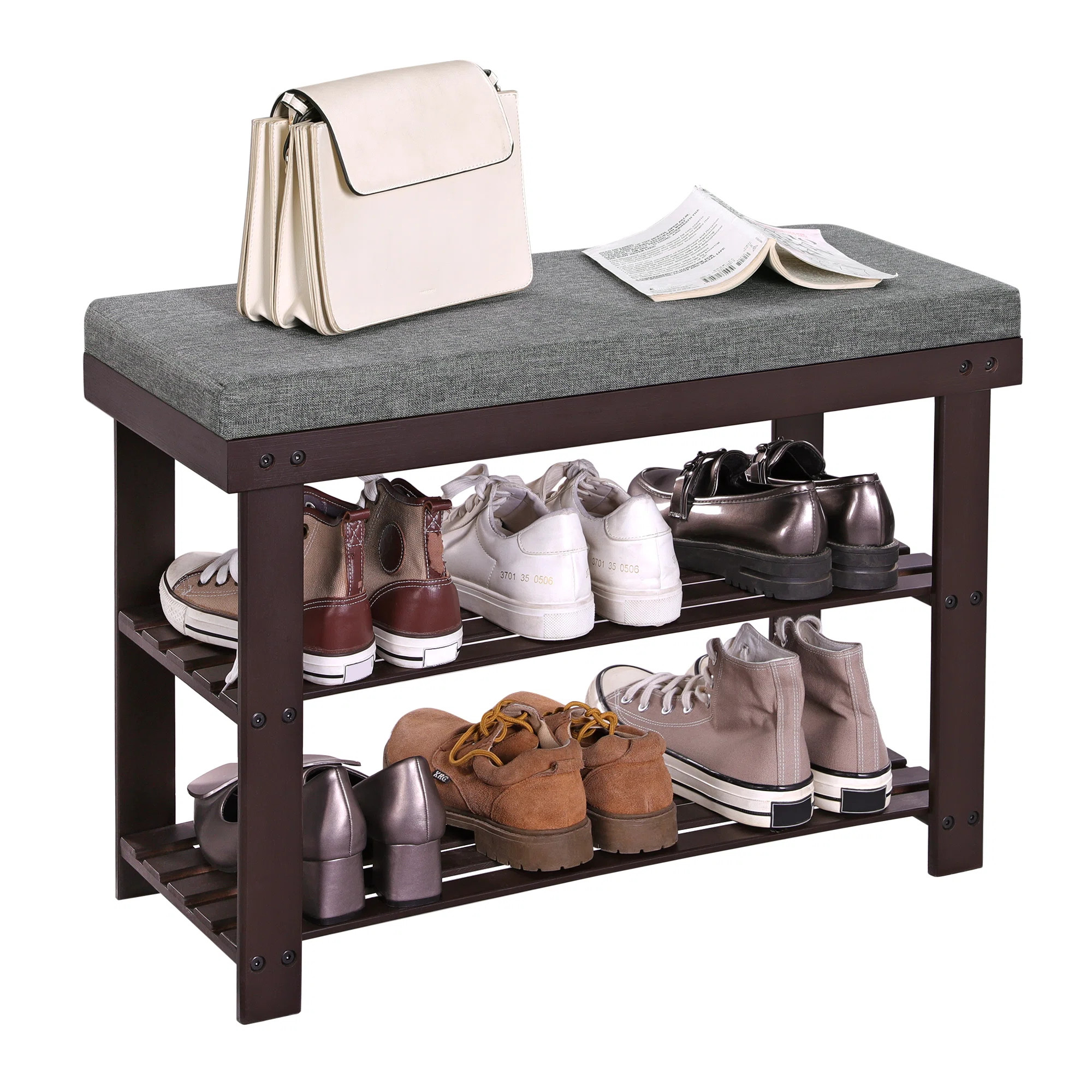 6 Pair Shoe Storage Bench | Wayfair North America