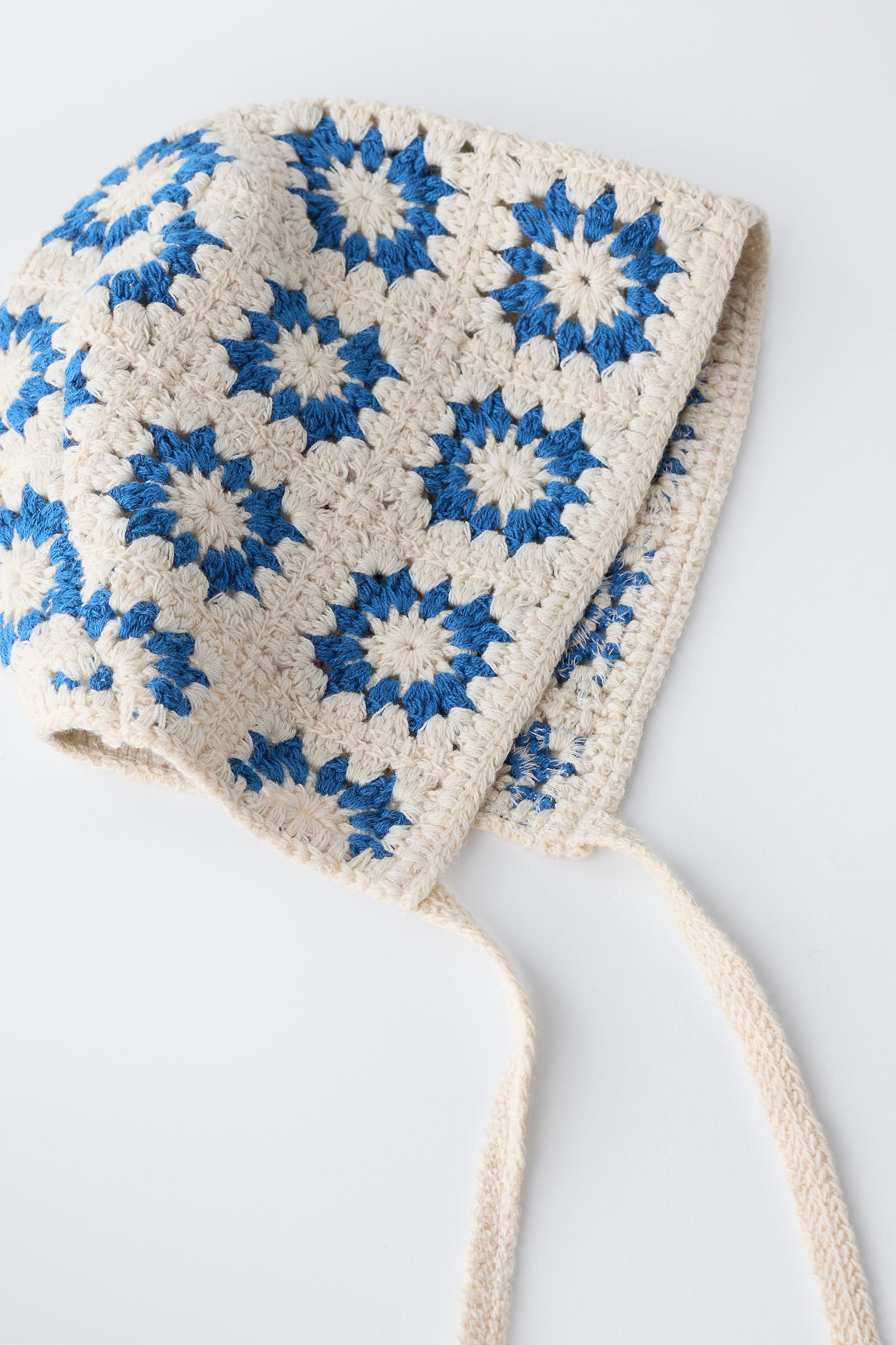 CROCHET KNIT BONNET | Zara US