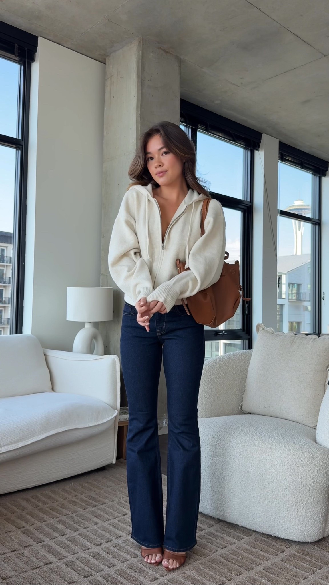 Hoodie - Heather Birch Size S (sized up 1 for comfy fit, can size up 2 for oversized)
Jeans - Mid Rise Boot Cut Size 24 Short (runs long, Dark color)

#LTKSeasonal #LTKStyleTip #LTKPetite