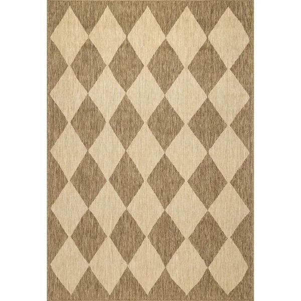 Power Loom Beige/Brown Indoor/Outdoor Rug | Wayfair North America