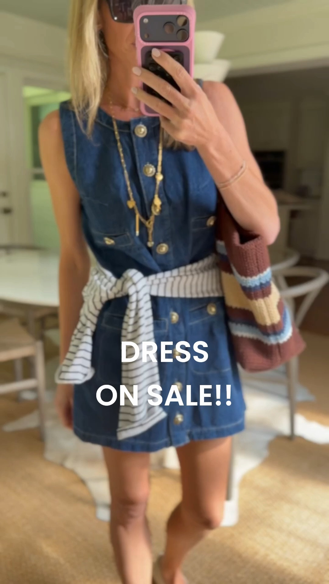 Dress is a perfect transition piece into fall!!