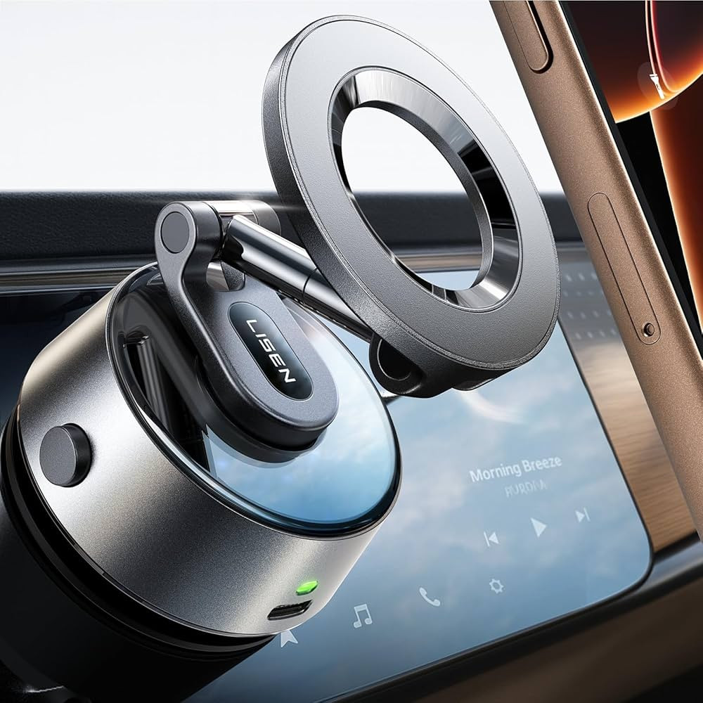 LISEN Vacuum Magnetic Phone Holder 360 Adjustable Electric Content Creator SuctionPro Phone Holde... | Amazon (US)