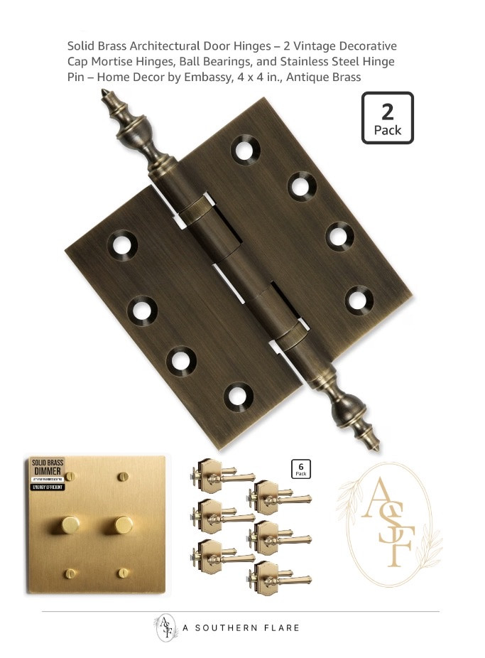 perfect hinges for my doors! They're so stylish and sturdy. Check them out. #HomeDecor #DoorHinges