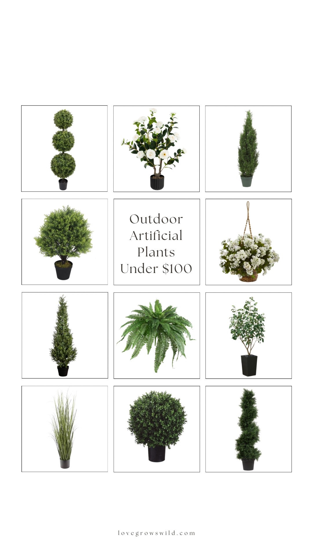 The best artificial plants, topiaries, trees, and flowers for OUTDOORS that are UV protected and under $100

#LTKSeasonal #LTKSummerEdit #LTKHome