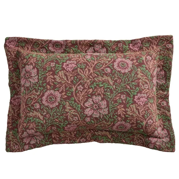 Better Homes & Gardens Edith Vine Decorative Lumbar Jacquard Pillow 14 x 22 Inch | Walmart (US)