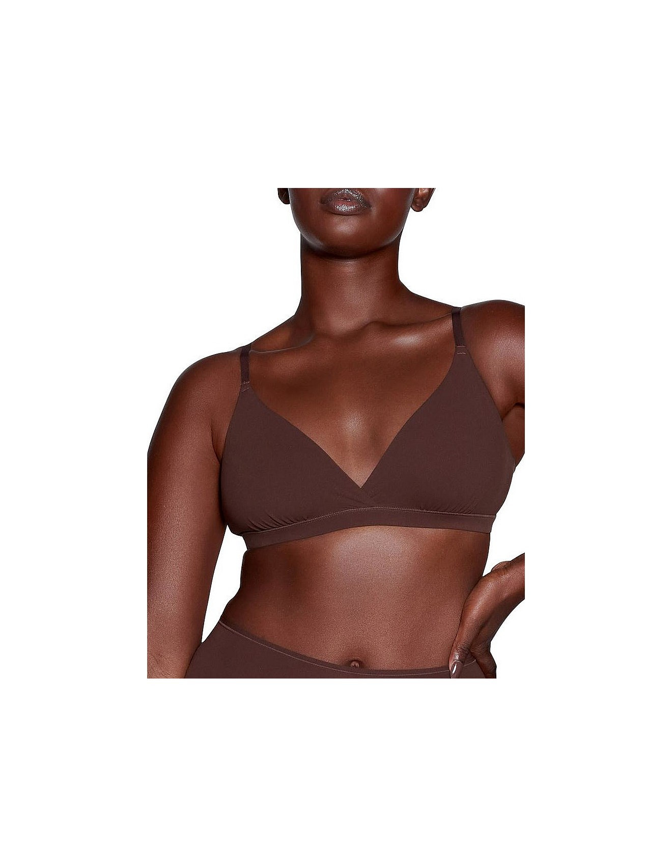 Skims Fits Everybody Lifting Triangle Bralette Cocoa | David Jones | David Jones (Australia & New Zealand)