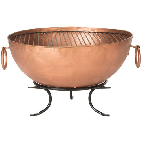 Darren Iron Outdoor Fire Pit, Copper | One Kings Lane