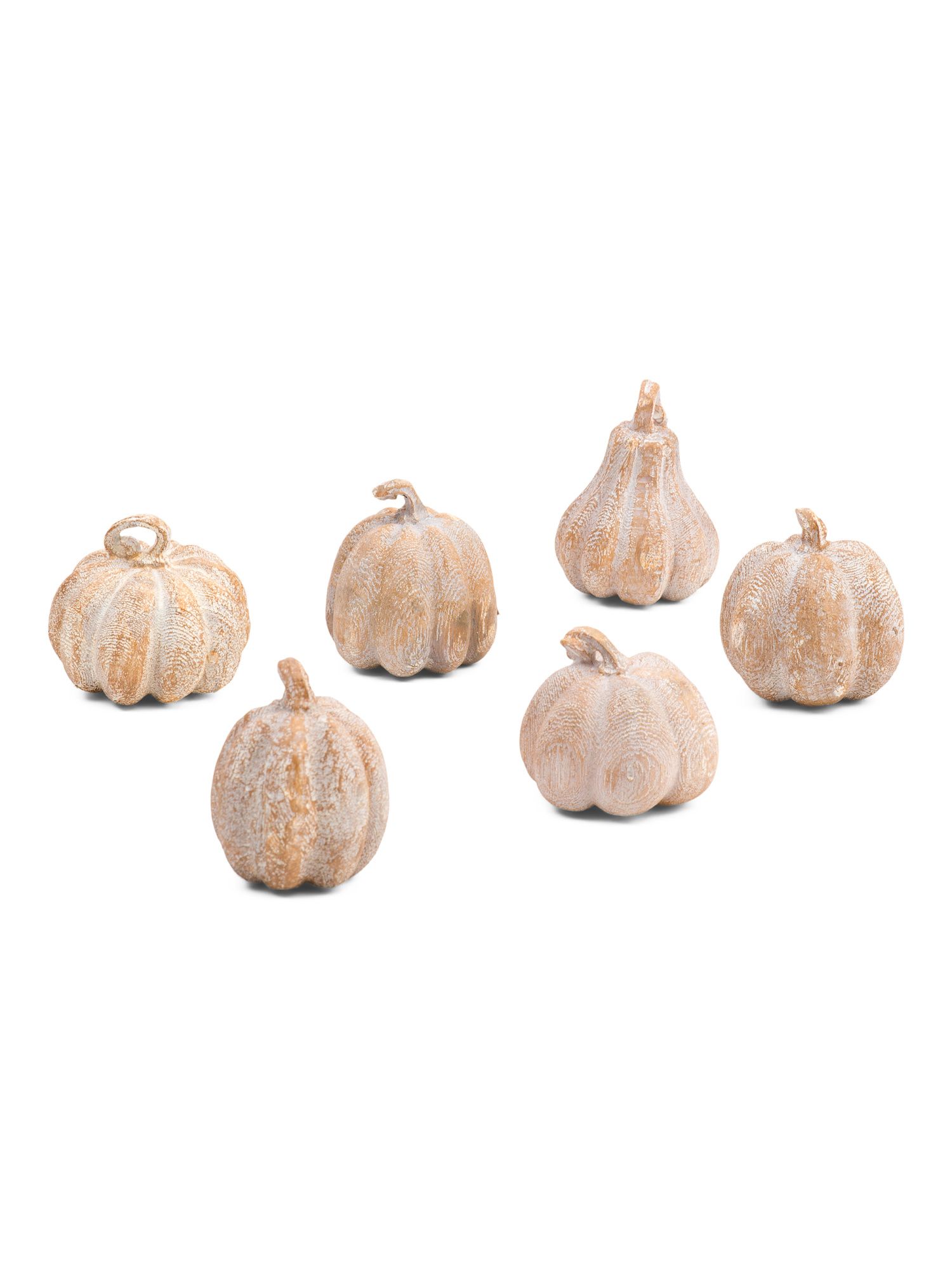 Set Of 6 Resin Pumpkins | TJ Maxx