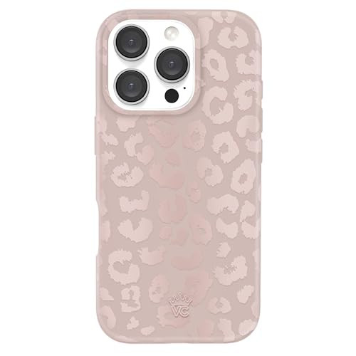 VELVET CAVIAR Leopard Cheetah Print Phone Case for iPhone 16 Pro Max for Women - Compatible with MagSafe [10ft Drop Tested] - Girly Cute Protective Designer Cover - Nude Neutral Beige Aesthetic | Amazon (US)