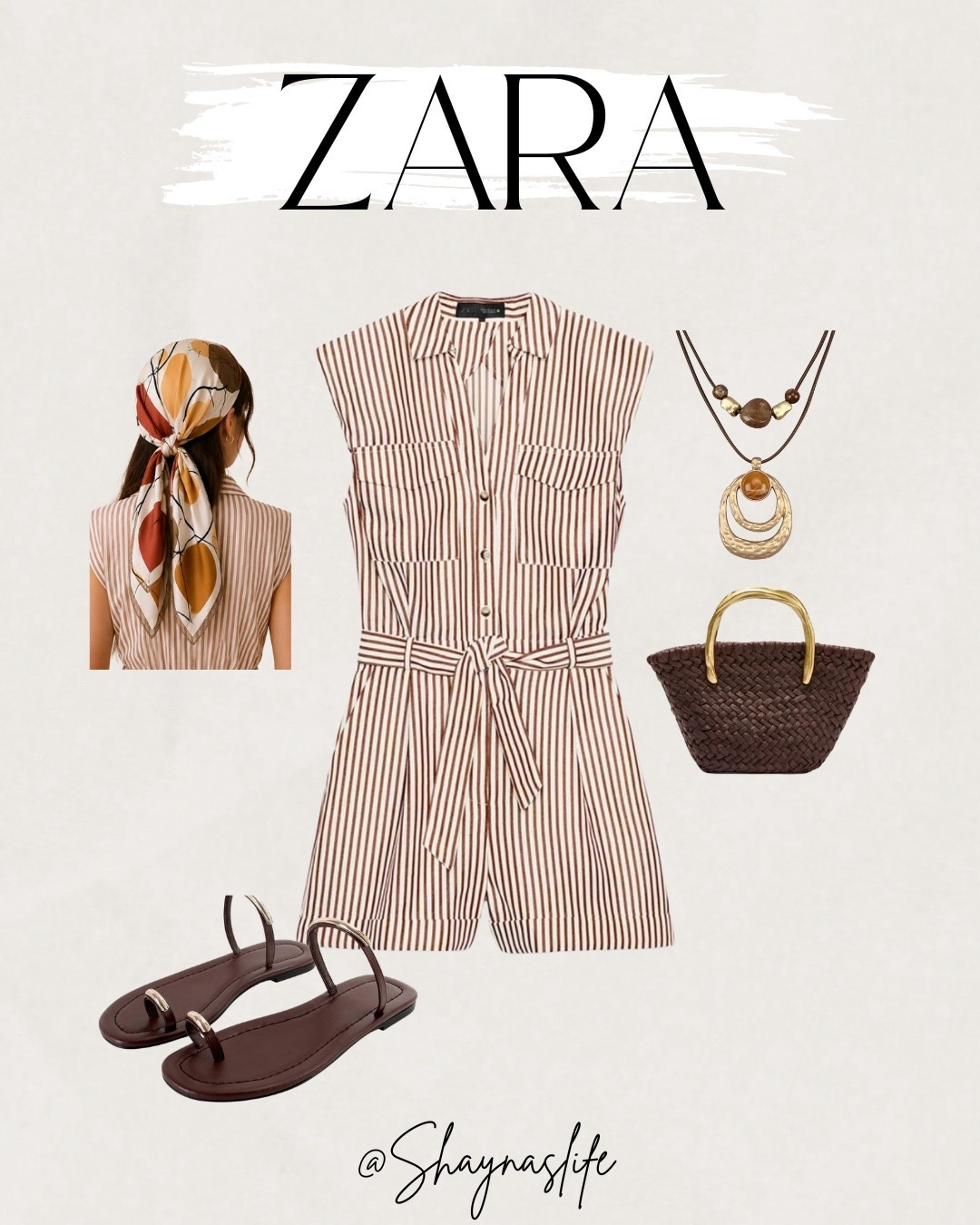 Spotted this cute romper on Zara this is how I would style it 
#zara #romper #amazon