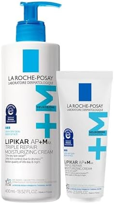 Lipikar AP+MAX Triple Repair Moisturizing Body Cream | Face & Body Lotion for Dry Skin with Shea ... | Amazon (US)