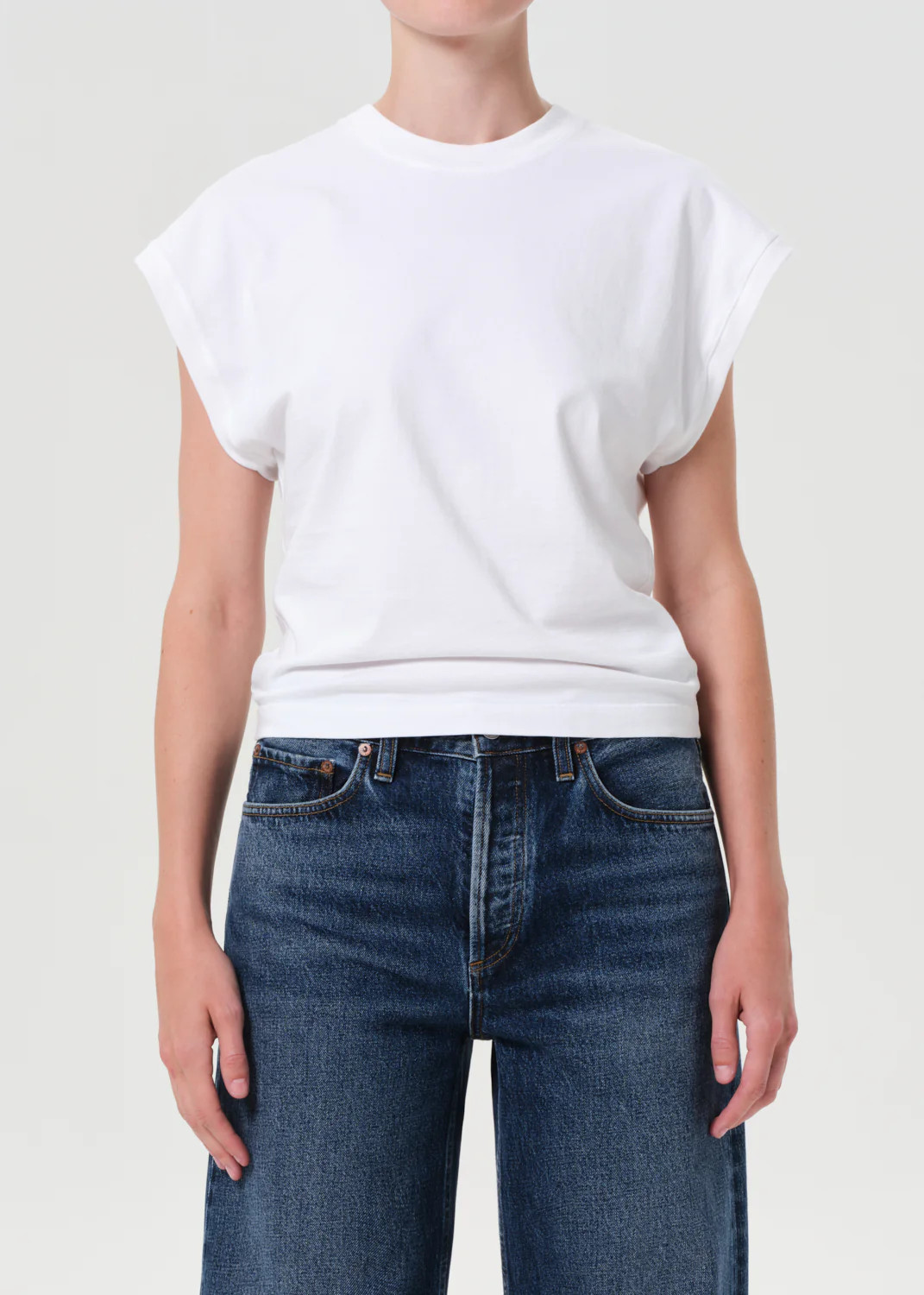 Meg Tee in White | AGOLDE