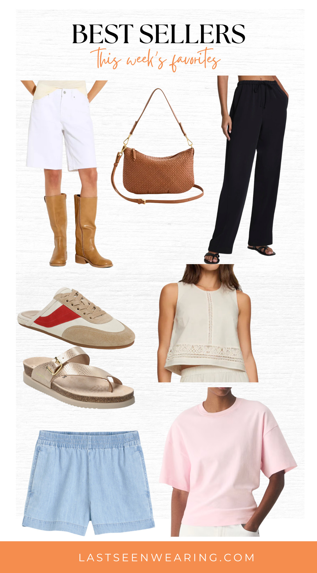 This week's best sellers! Everyone is loving simple tops and shorts!  

 #LTKootd #LTKSeasonal #LTKOver40